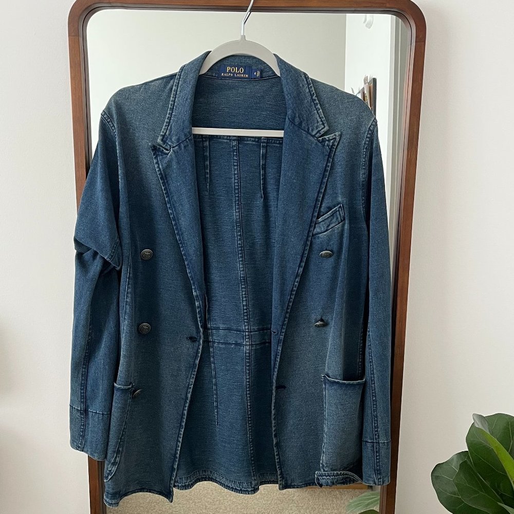 Polo Ralph Lauren Indigo Cotton Blazer